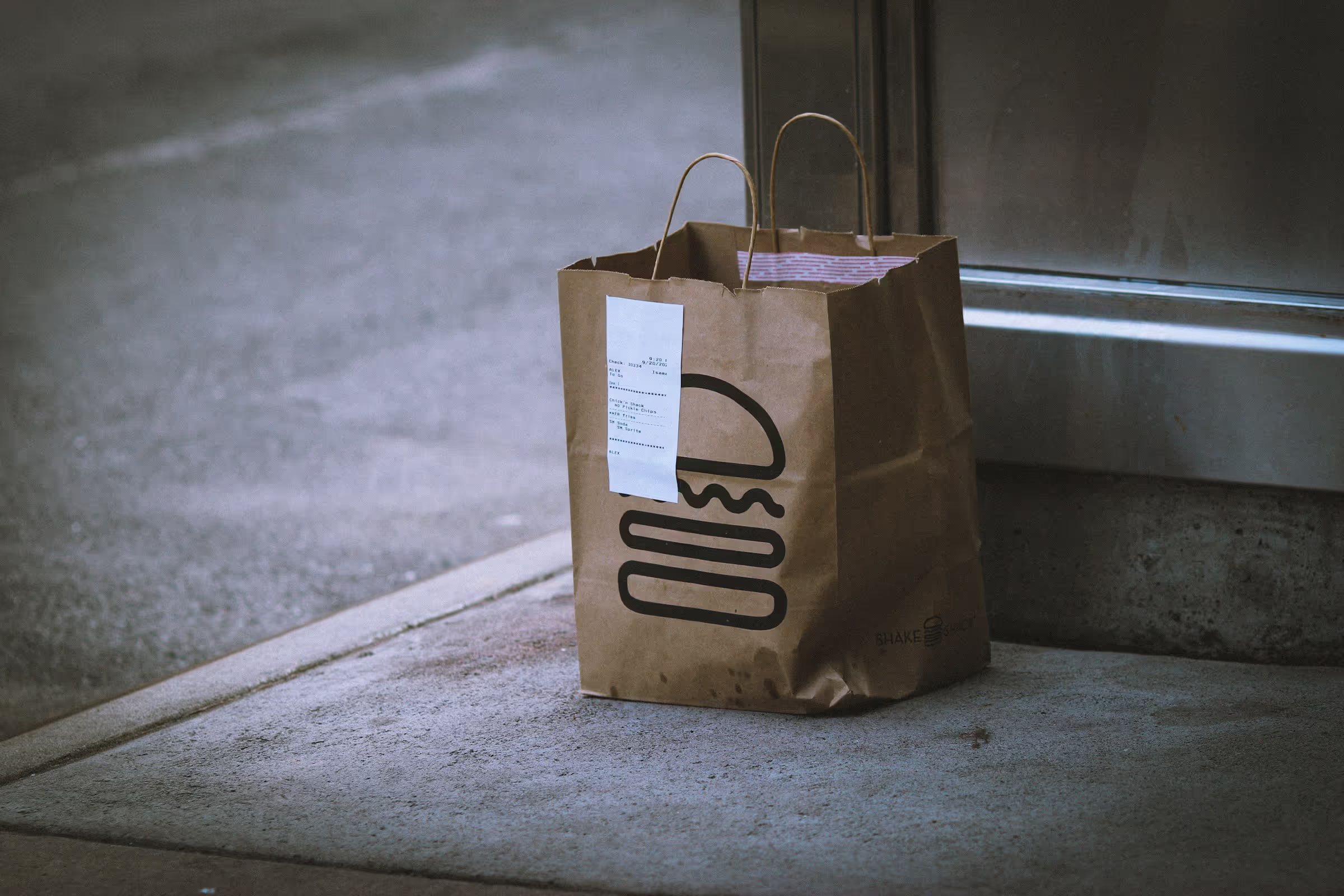 Takeout food delivery bag